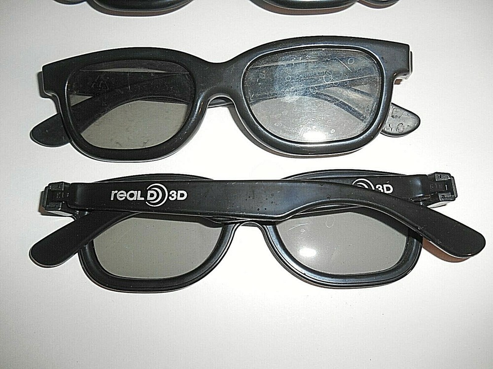 LOT OF 3 REAL D 3D GLASSES
