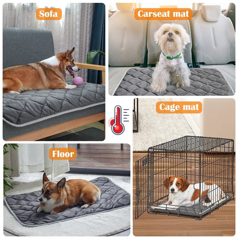 Self Warming Cat Bed Self Heating Cat Mat Thermal Pet Bed Mat Self-Warming Do...