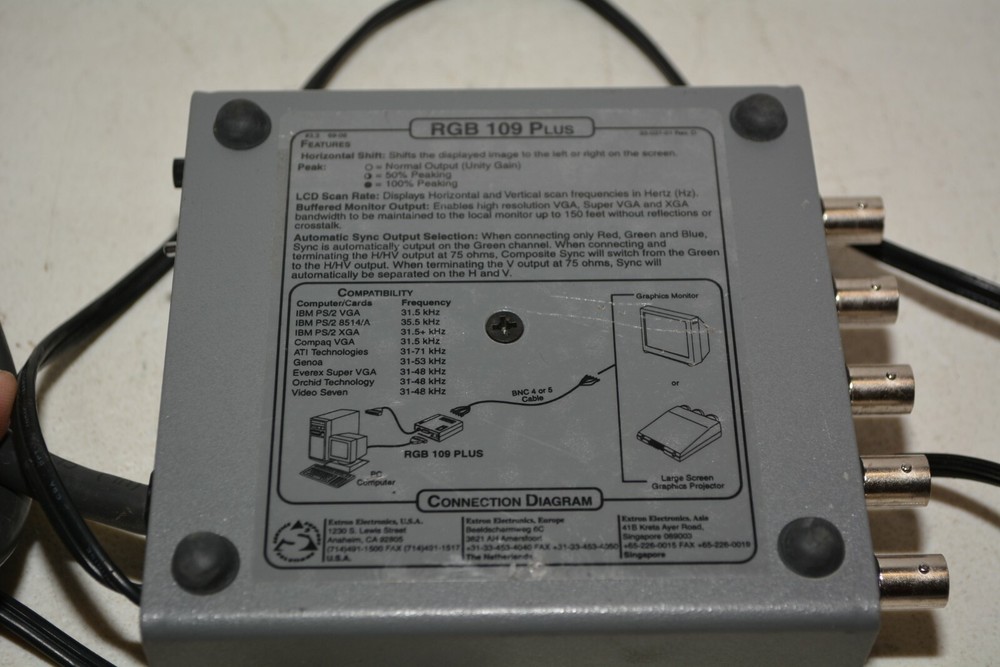 Extron RGB 109 Plus Computer-Video Interface