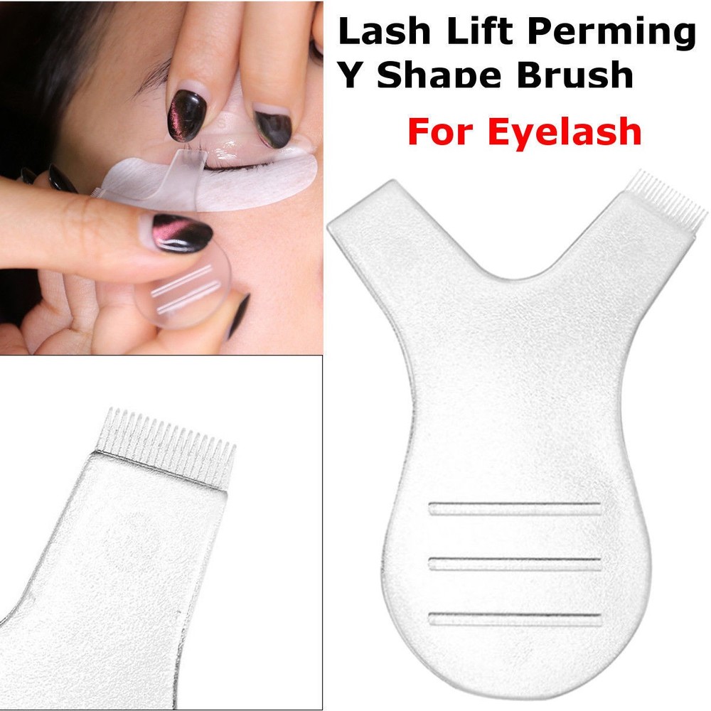 10* Lash Lift Perming Y Shape Brush For Eyelash Reuseable Perm Makeup Tools E