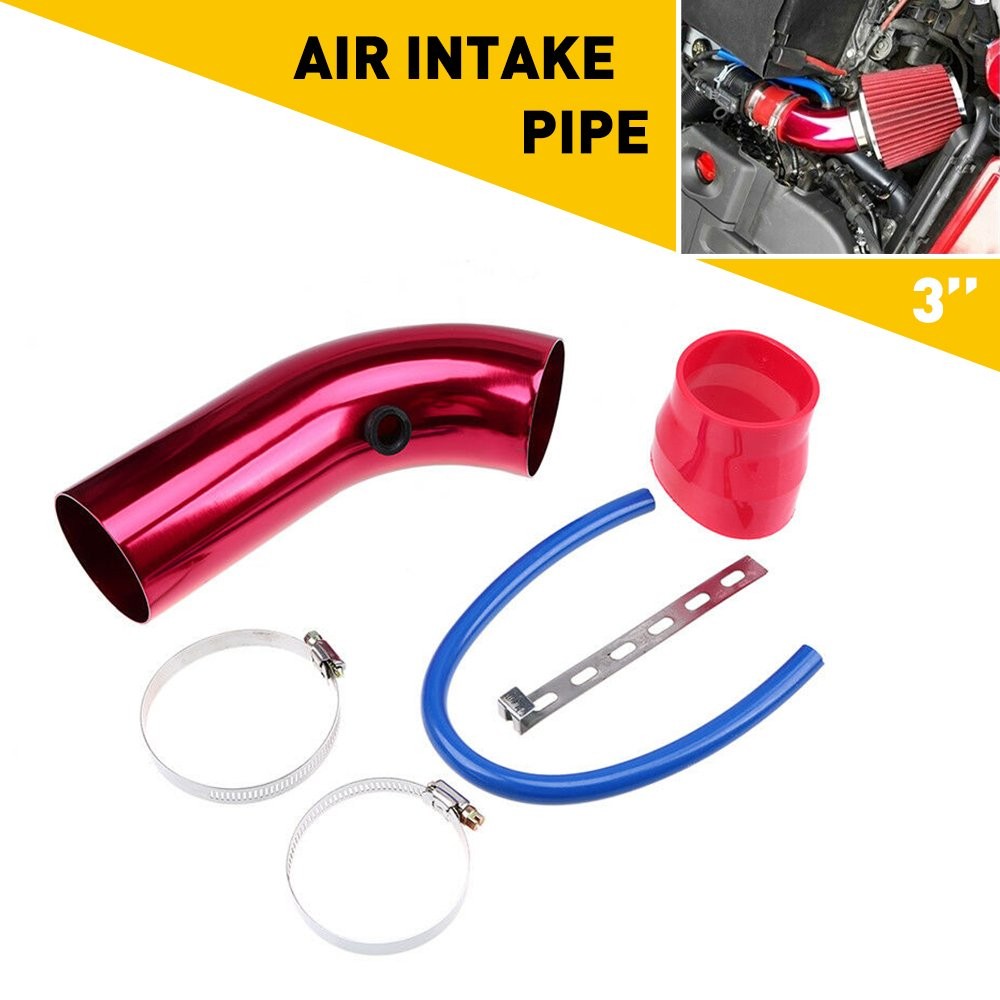 Cold Air Intake Filter Induction Kit Pipe Power Flow Hose System Car Auto US New