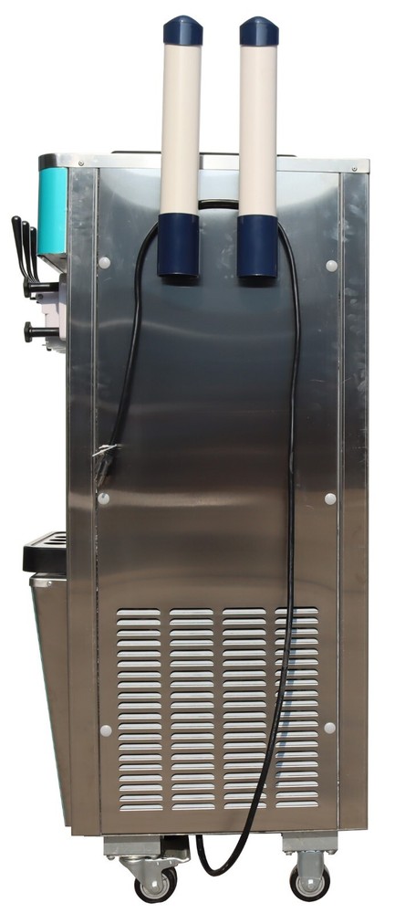3 Flavors Soft Ice Cream Machine 20-30L/h Output Capacity LCD Display Controller