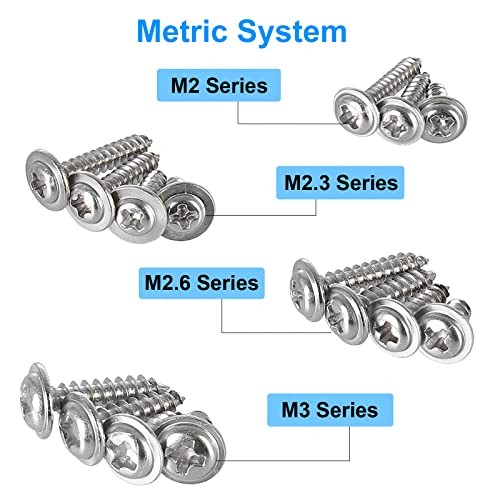 700 Pcs Assorted M2 M3 Phillips Self Tapping Screws