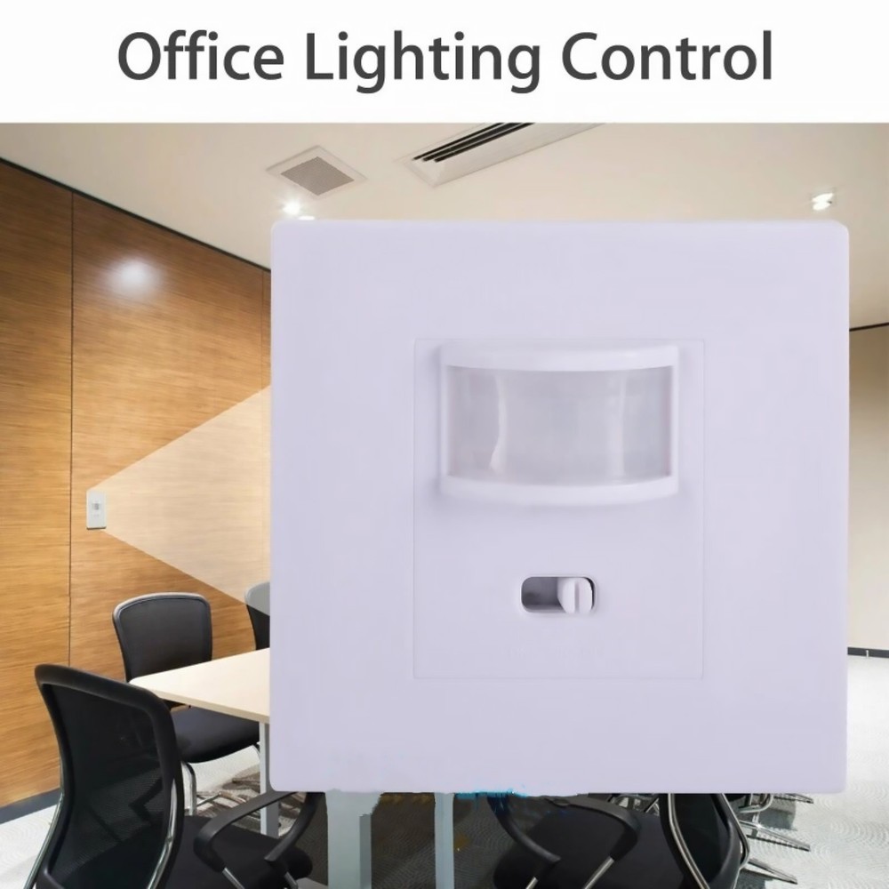 PIR Motion Sensor Wall Switch AC100-240V Professional for Lighting Maintenance