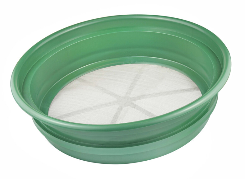 CLASSIFIER SIFTING PAN | 1/50" | STAINLESS STEEL SCREEN EARTH SIFTER STACKABLE