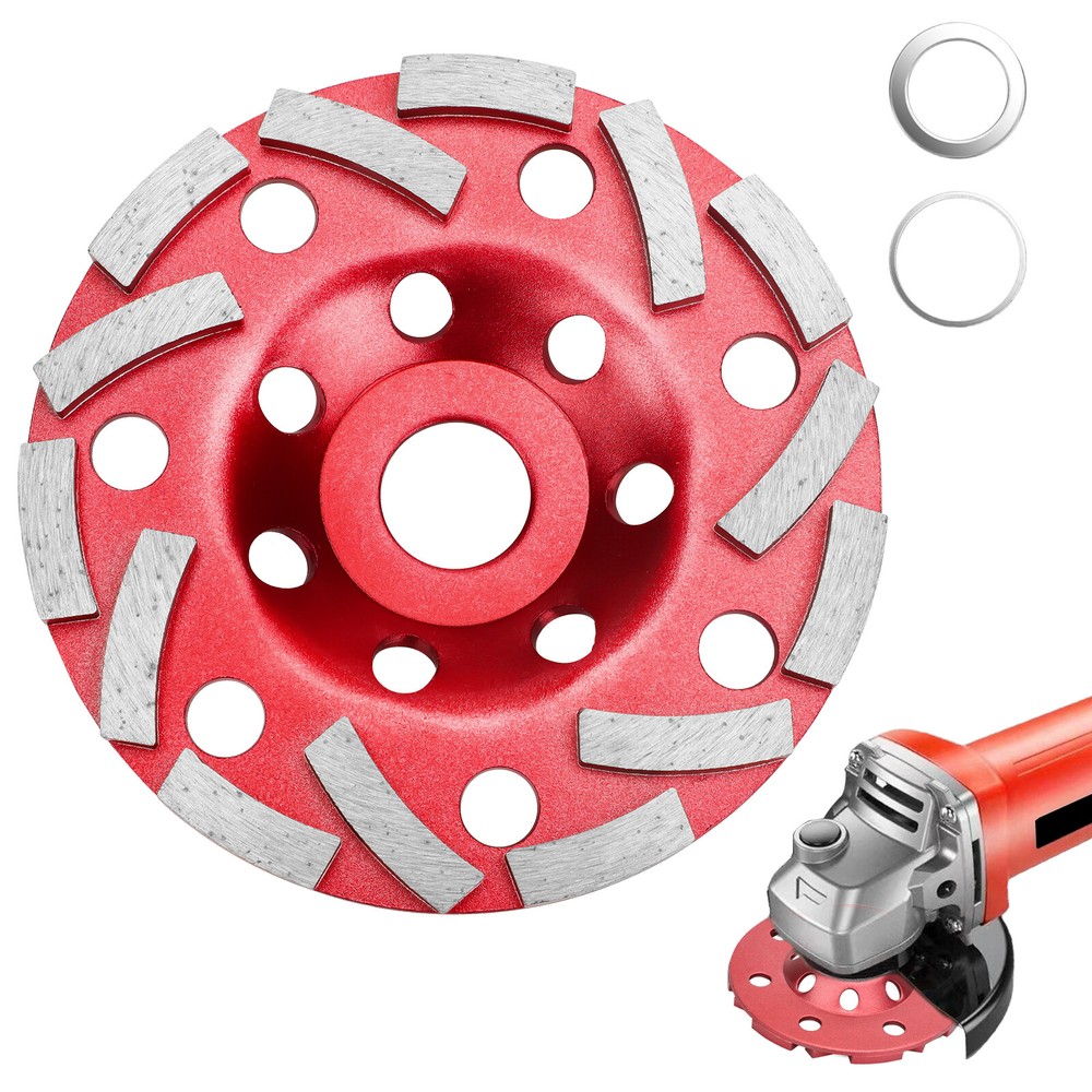 5" Diamond Segment Grinding Cup Wheel Disc for Concrete Granite 7/8" 30-40 Grit