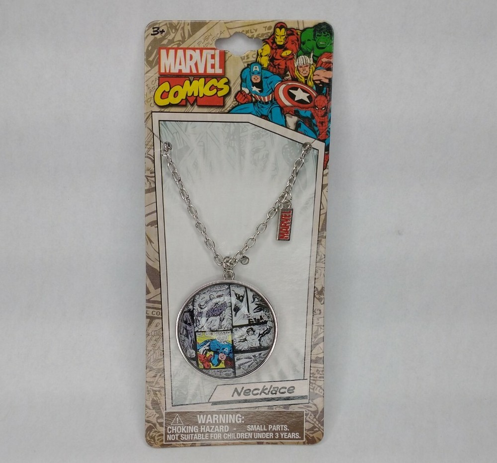 Marvel Comics Necklace Cabochon Pendant New