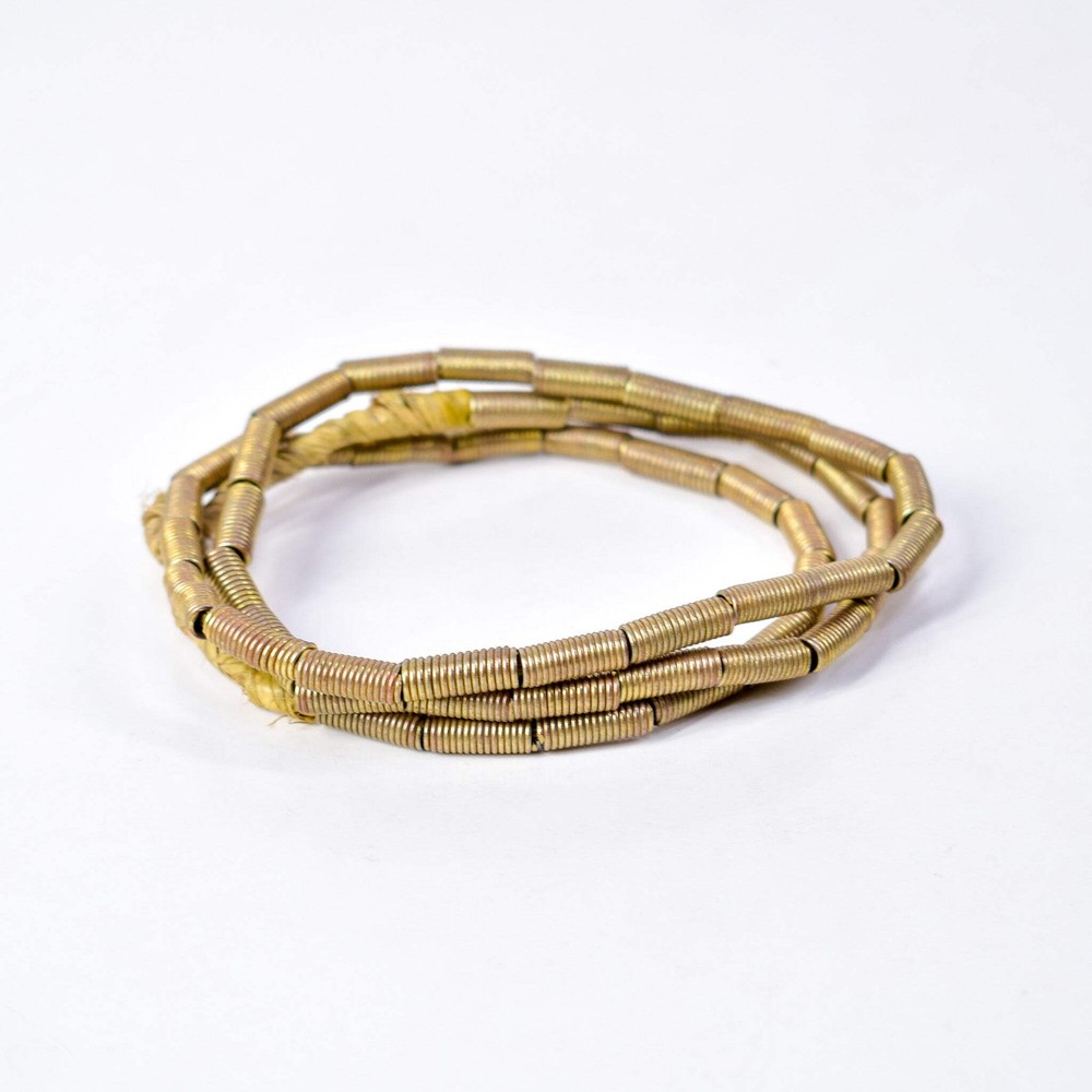Brass Color Coil Beads Ethiopia