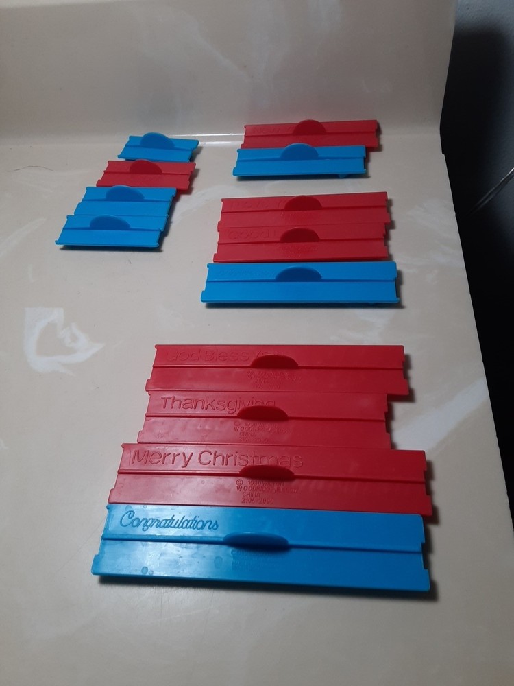 13 pc set 1988-1990 Wilton Message Pattern press forms stamps