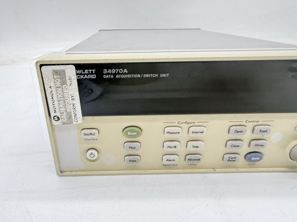 HP Agilent 34970A Data Acquisition / Switch Unit Mainframe