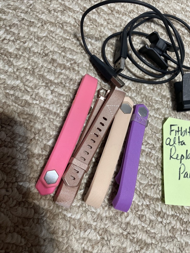 Fitbit ALTA Replacement Parts Pack! X2 Chargers X4 Bands!