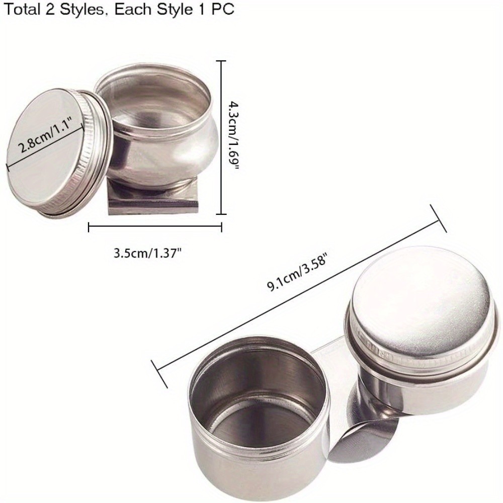1set Stainless Steel Colour Modulation Bead Containers Column