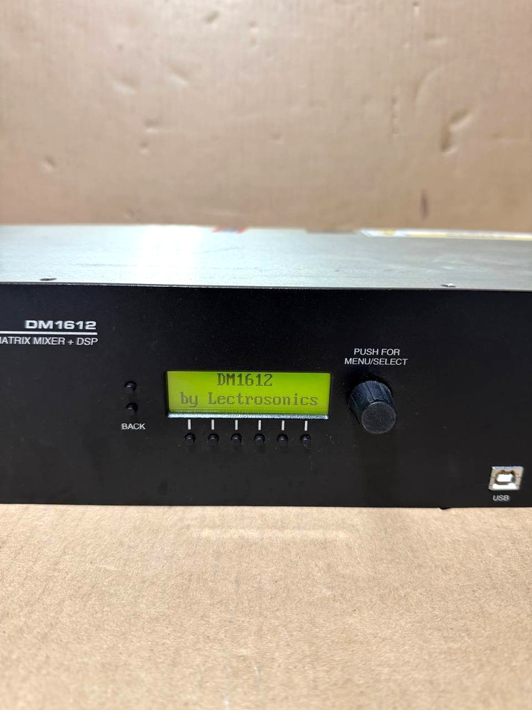 Lectrosonics DM1612 Digital Automatic Matrix Mixer +DPS