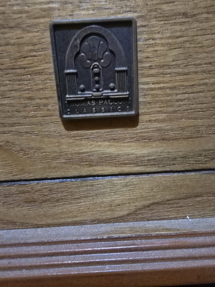 Thomas Pacconi Classics Wooden Brown Record Player Turntable