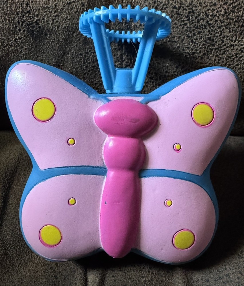 Butterfly Bubble Blower Squeeze Figure Vintage