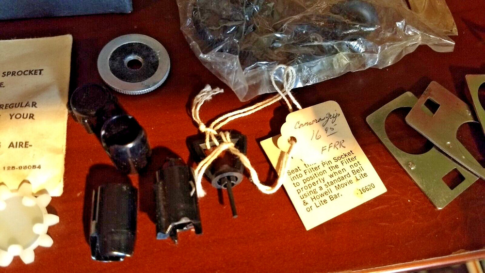 over 40 misc. Replacement Camera Parts Adapter Sprocket Grip Knobs mounts Plates