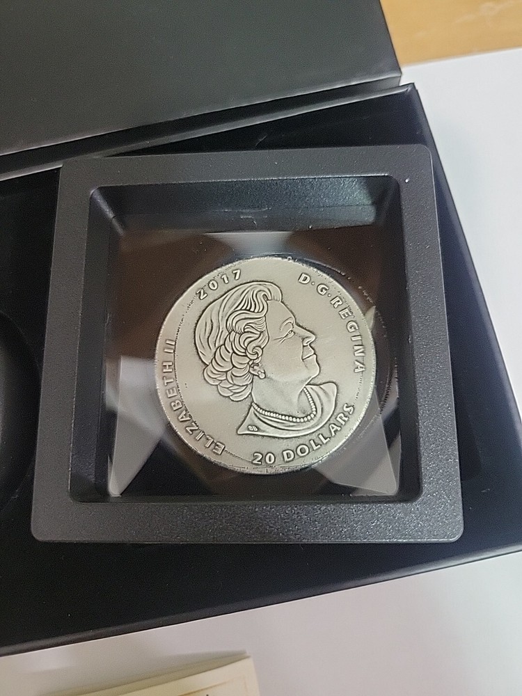 2017 Ancient Canada Ornithomimus Silver coin