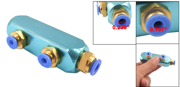 4mm to 6mm 3 Way Connector Quick Coupler for Pneumatic Piping