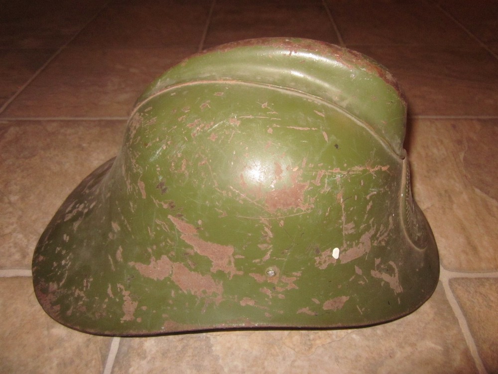 Rare early Soviet USSR fireman's fire helmet !!!