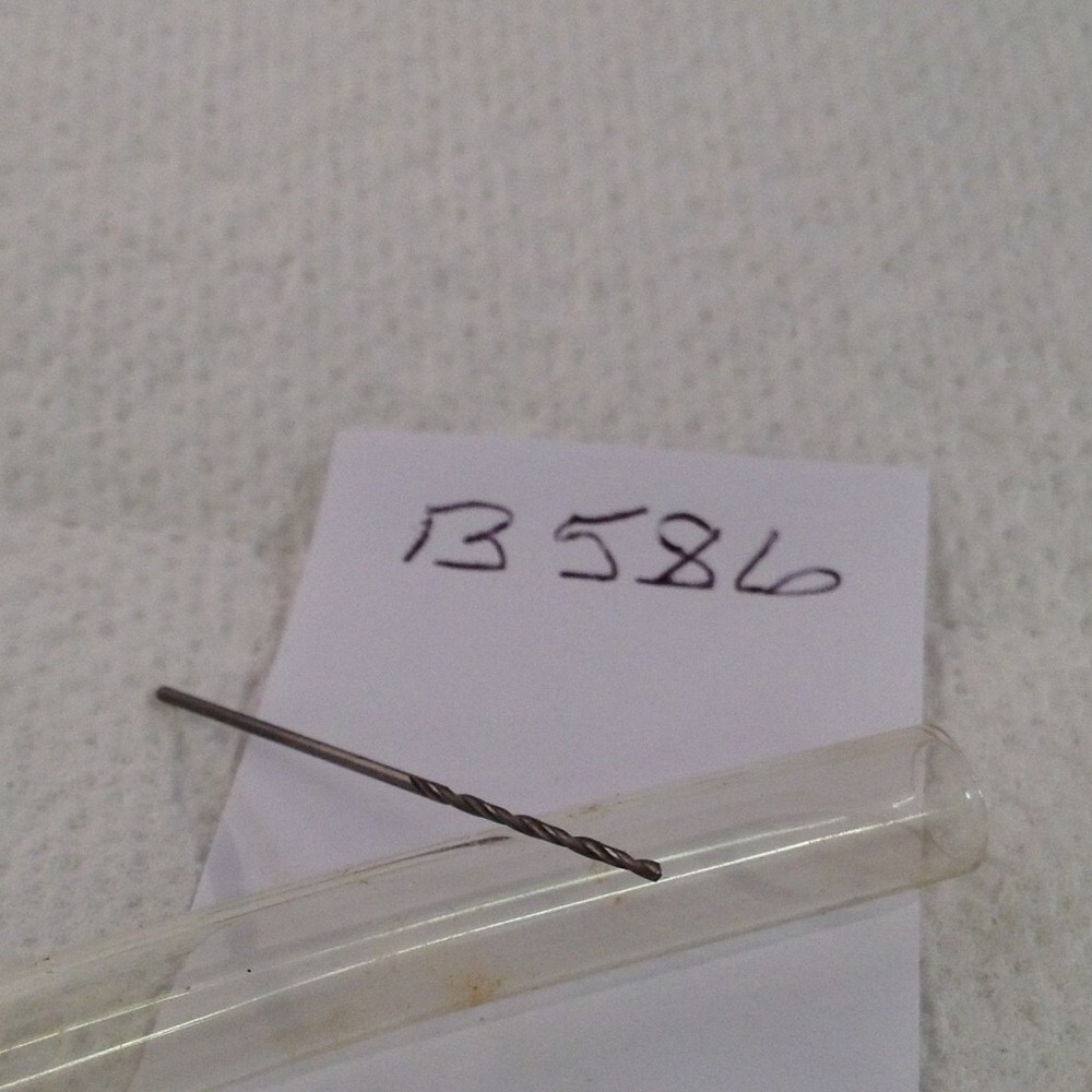 1 NEW USA #65 (.0350") SOLID CARBIDE. SPIRAL DRILL. (B586)