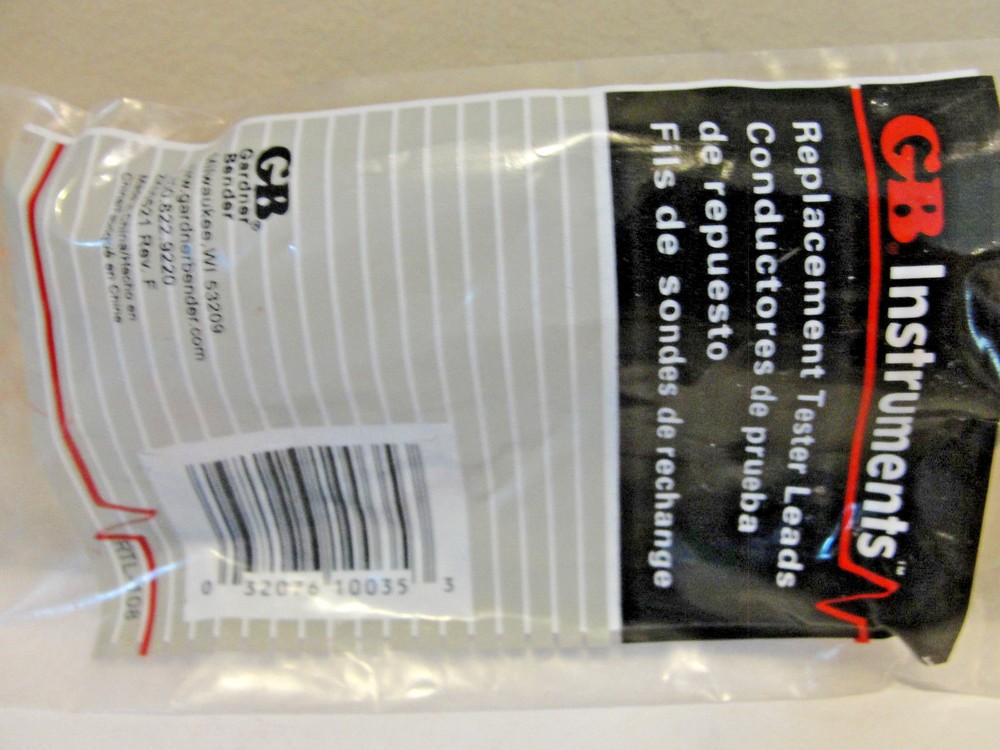 Gardner Bender Instruments RTL-108 Replacement Tester Leads