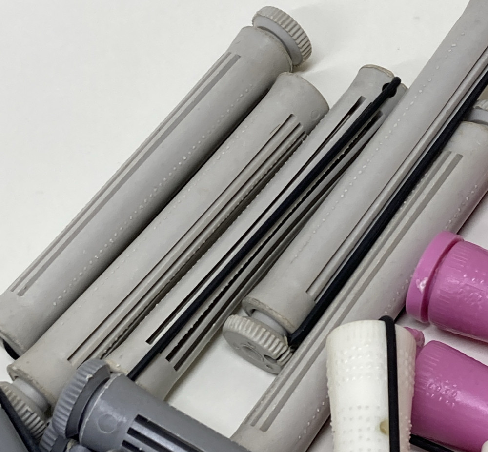 Plastic Rod Curlers Elastic Swing Arms Various Size+Annie Roller Pins