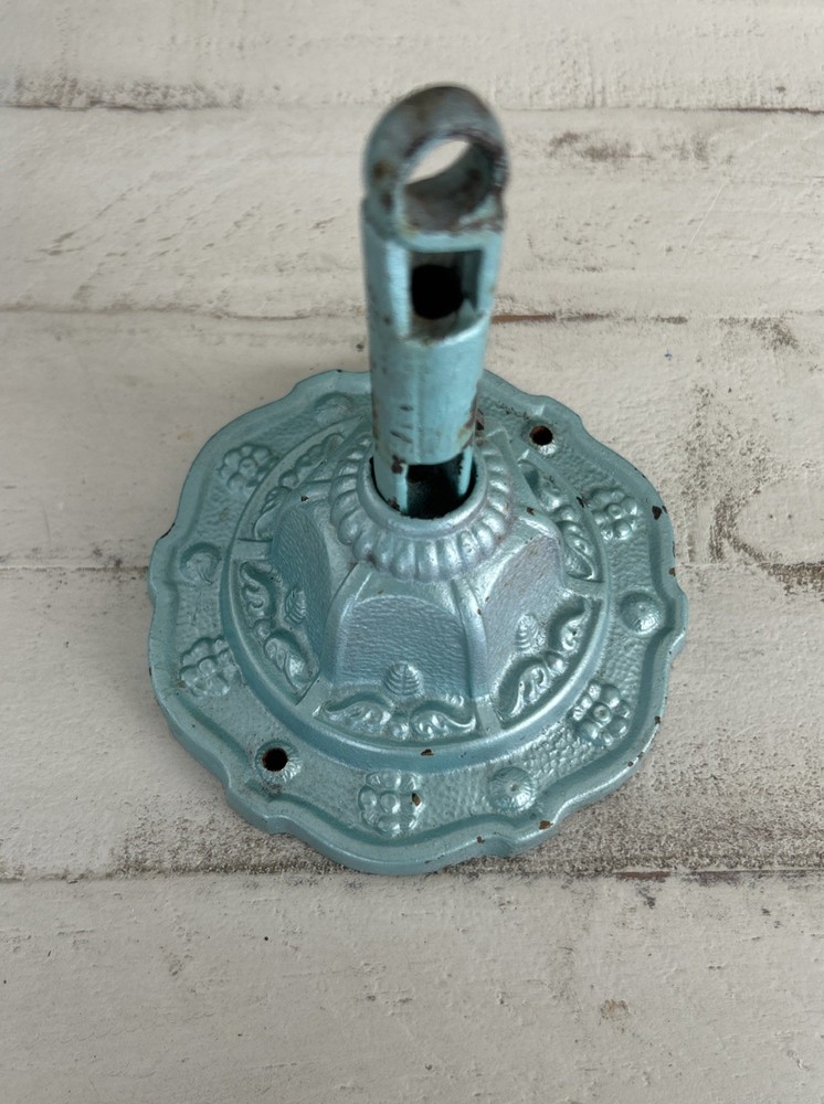 Vintage Antique Ceiling Bracket Chain Loop Ceiling Mount Cast Iron