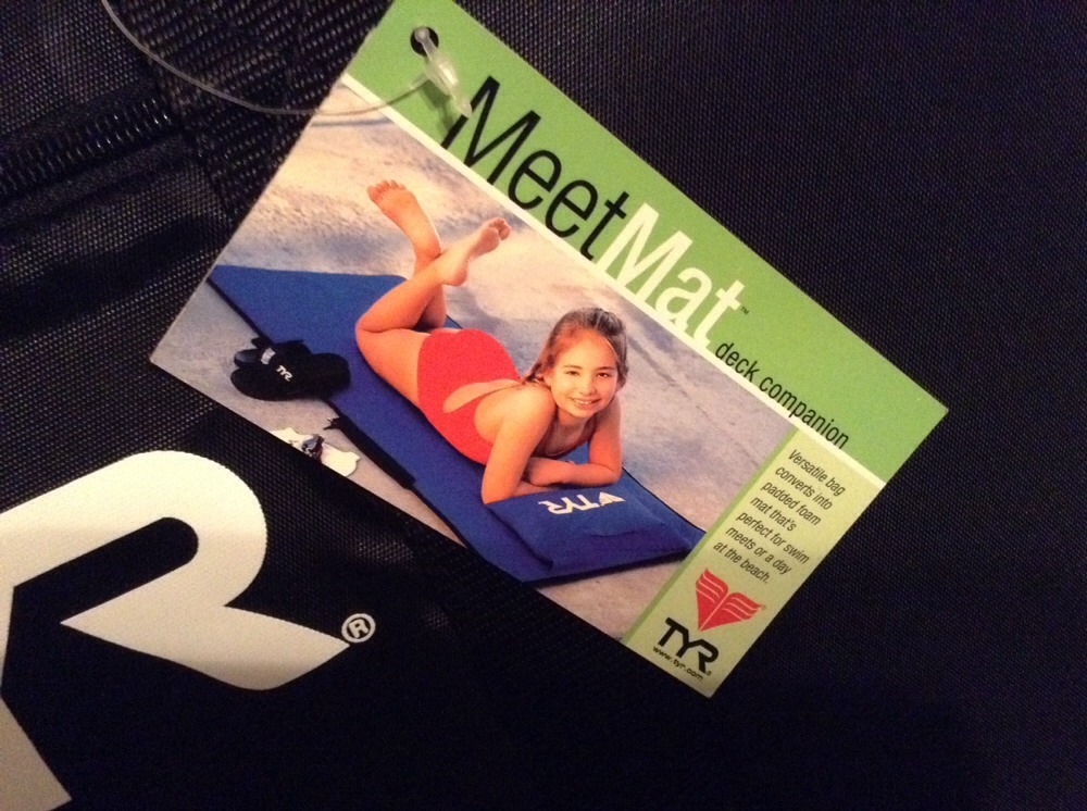 NWT! TYR Black Meet Mat 58" x 22"