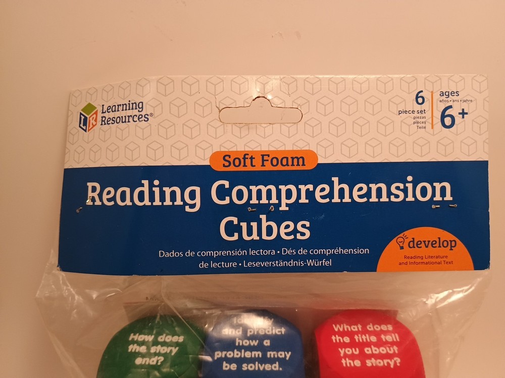 Reading Comprehension Cubes Soft Foam Learning Resources New