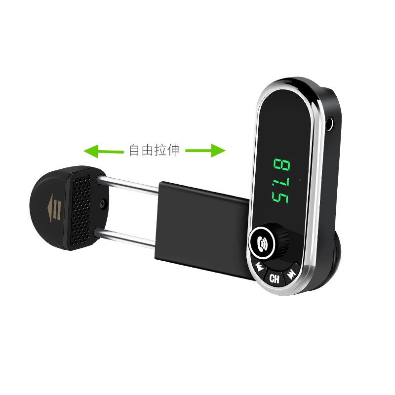 2 in 1 FM Transmitter Universal Phone Holder Host Car Bluetooth hands-free Kit