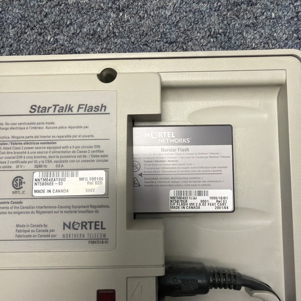 Norstar Nortel Flash StarTalk 4 Channel Voice Mail