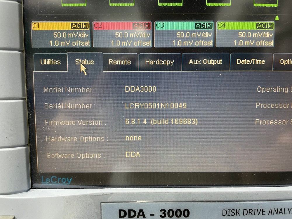 LeCroy DDA-3000 Disk Drive Analyzer Opt DDA