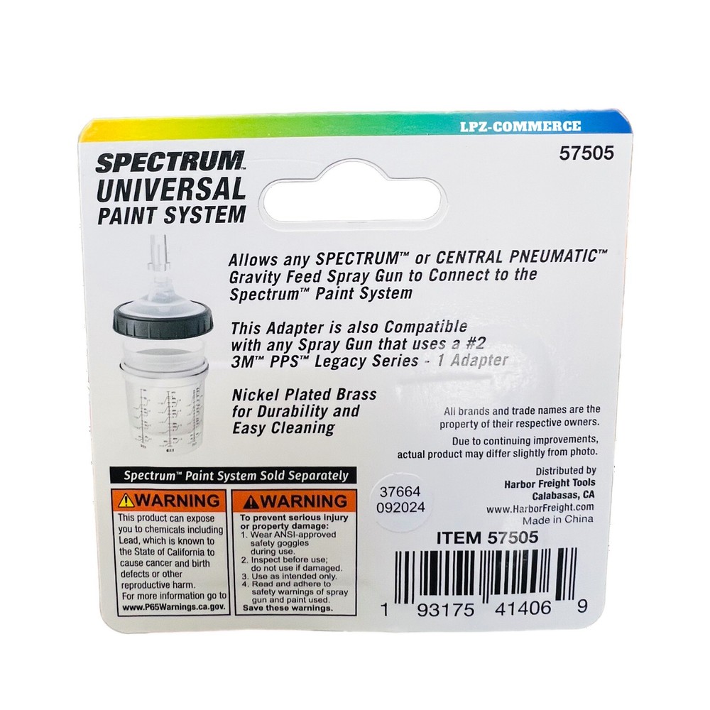 Spectrum Adapter .Universal Paint System 57506 . New