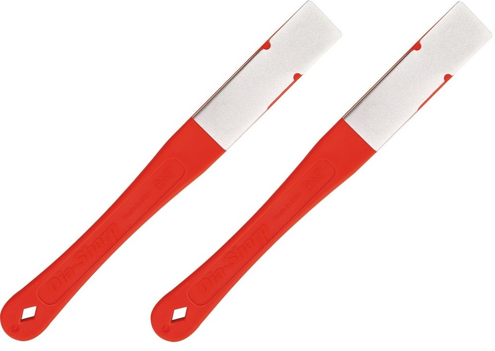 2 PACK DMT DiaSharp Mini Hone Knife Sharpener Fine Grit Hourglass Shaped Handle
