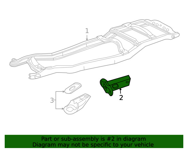 Genuine Ford Frame Rail End 6L2Z-5D058-A