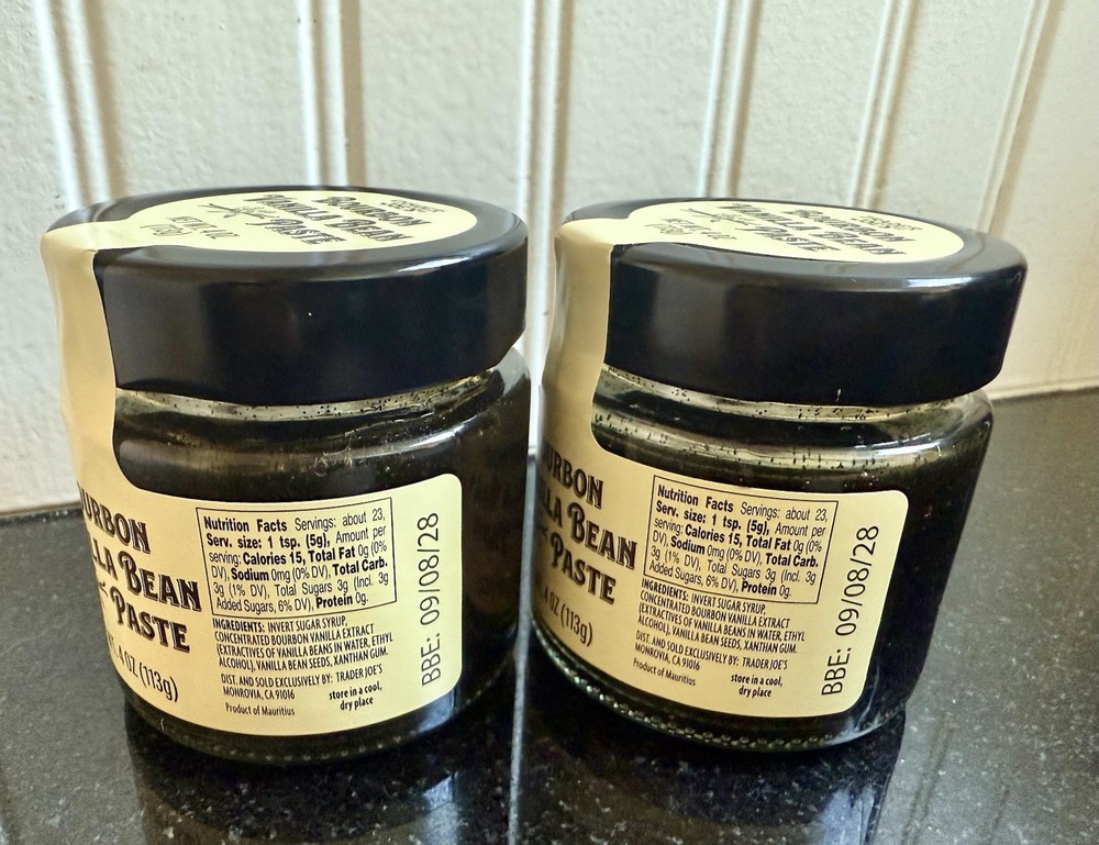 2 Pack Trader Joe’s Bourbon Vanilla Bean Paste 4 oz