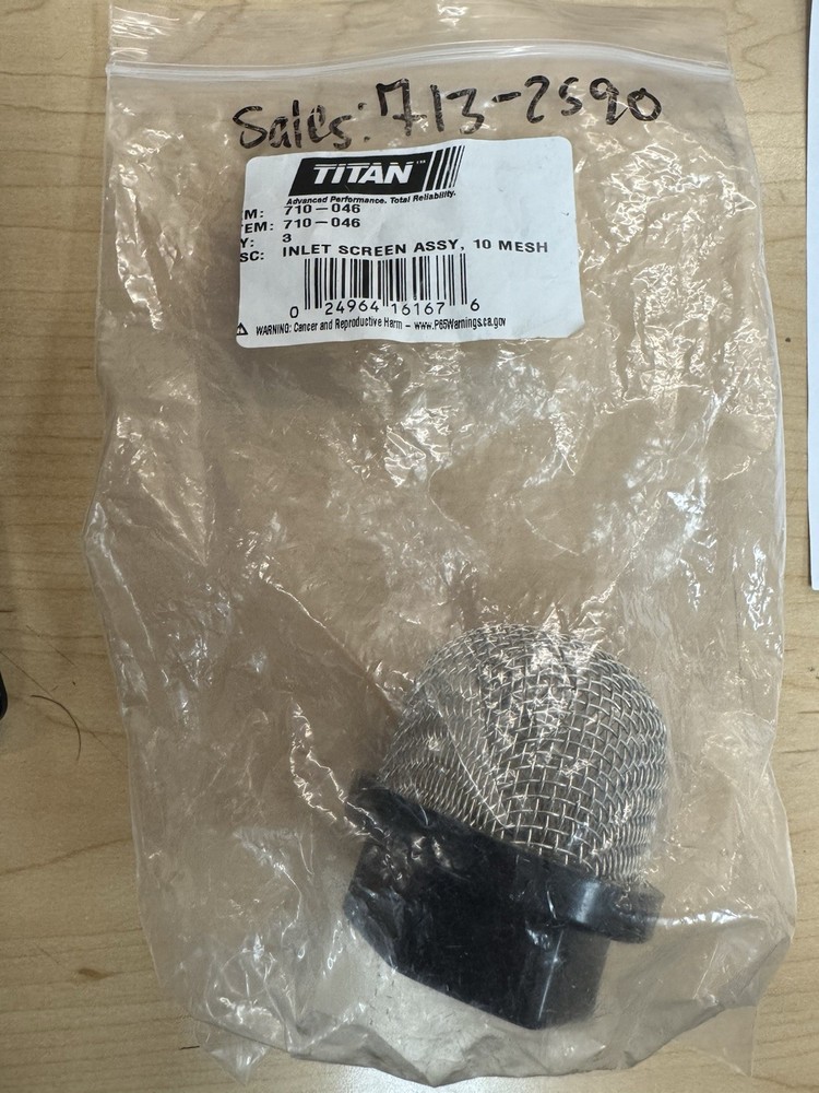 Inlet Screen Titan 710-046