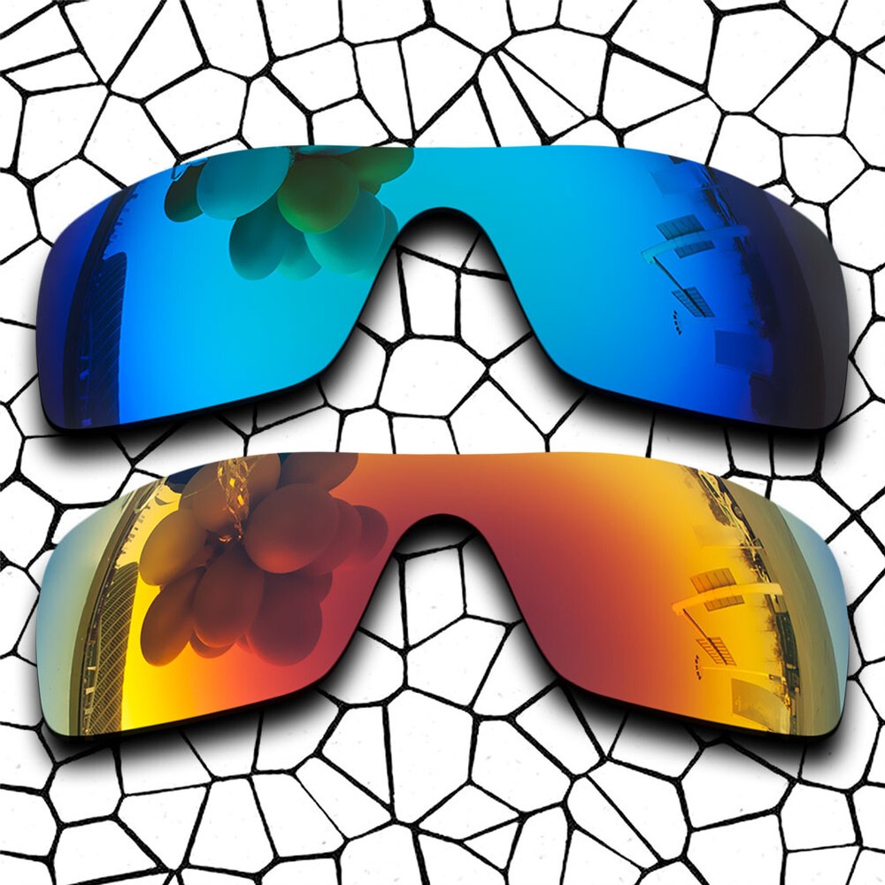 Sky Blue&Fire Red Lens Replacement For-Oakley StraightBack AntiScratch Polarized