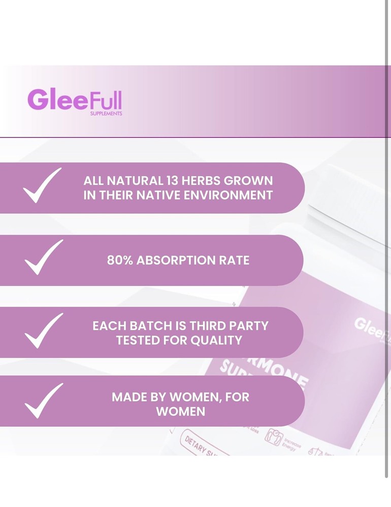 Gleeful Over 30 Hormone Support-Menopause Supplement