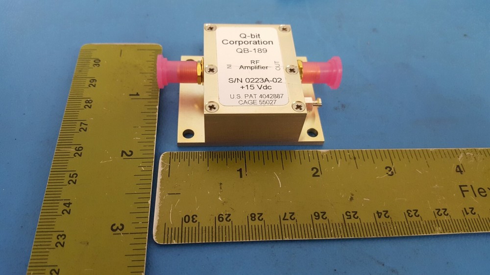 RF Amplifier, 15VDC, Q-BIT CORP, QB-189
