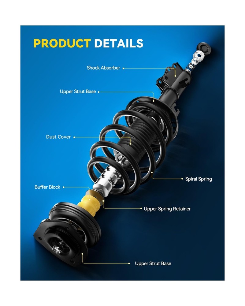 PHILTOP Front Struts Assembly Shock Absorber Direct Replacement for Lexxus RX...
