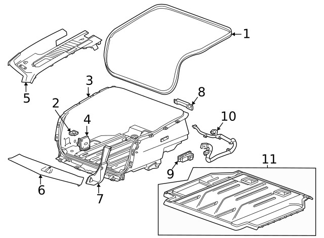 Genuine GM Center Shield 85158539