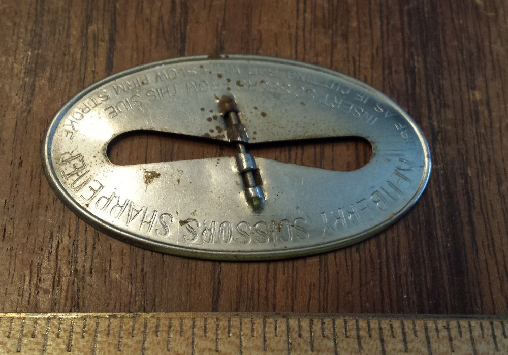 Vintage KENBERRY SCISSORS SHARPENER -some rust