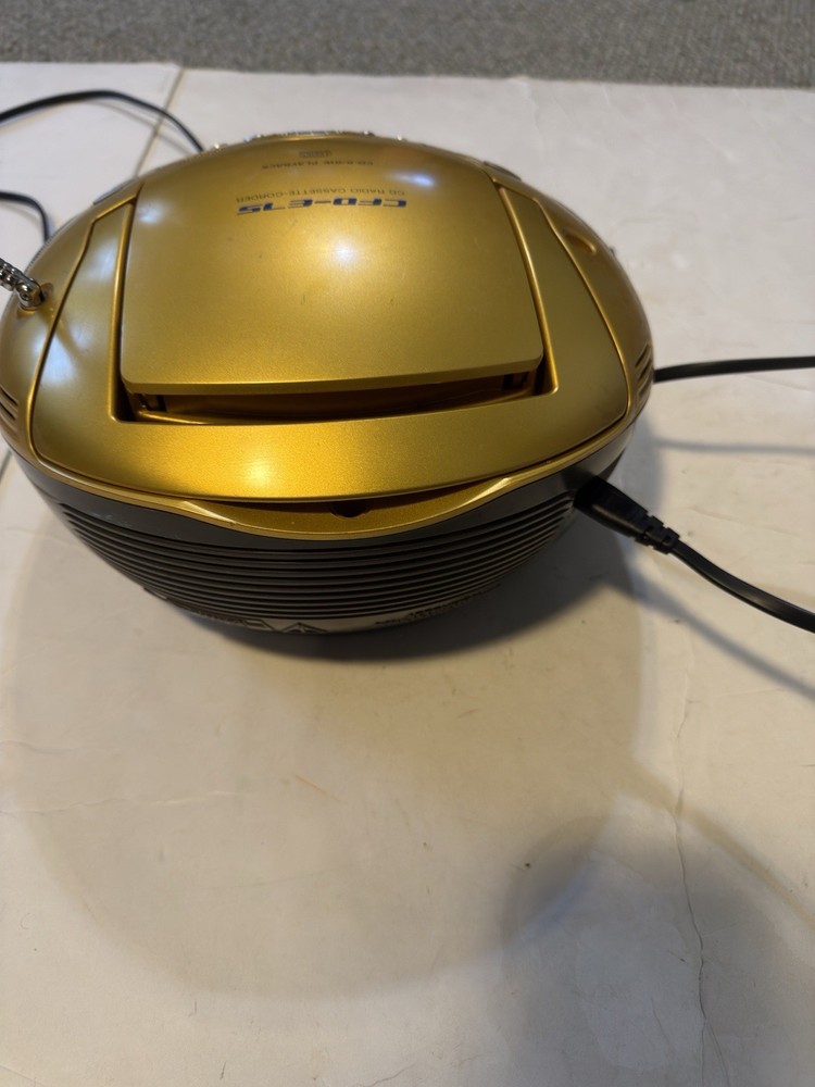 Sony CFO-E75 CD Radio Cassette-Corder Yellow!!!