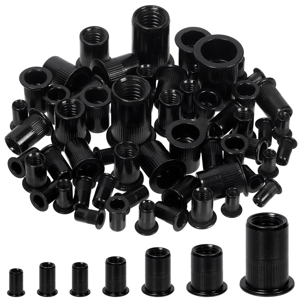 520PCs Rivet Nut to Rivnut Tool Nut Setter Thread Setting Nutsert Gun Metric&SAE
