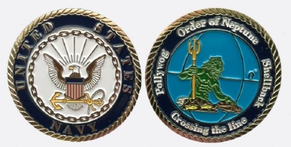 Crossing the Line Challenge Coin (Enlisted Version)