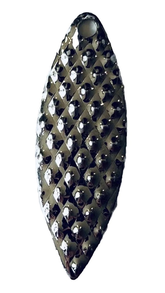5 Pack Willow Leaf Spinner Blades - Diamond NICKEL - Size: # 3.5