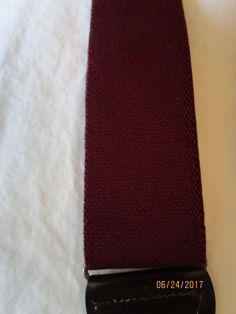 Maroon Braces Suspenders