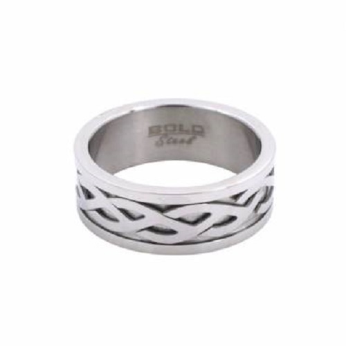 Celtic Mesh Design Stainless Steel Ring