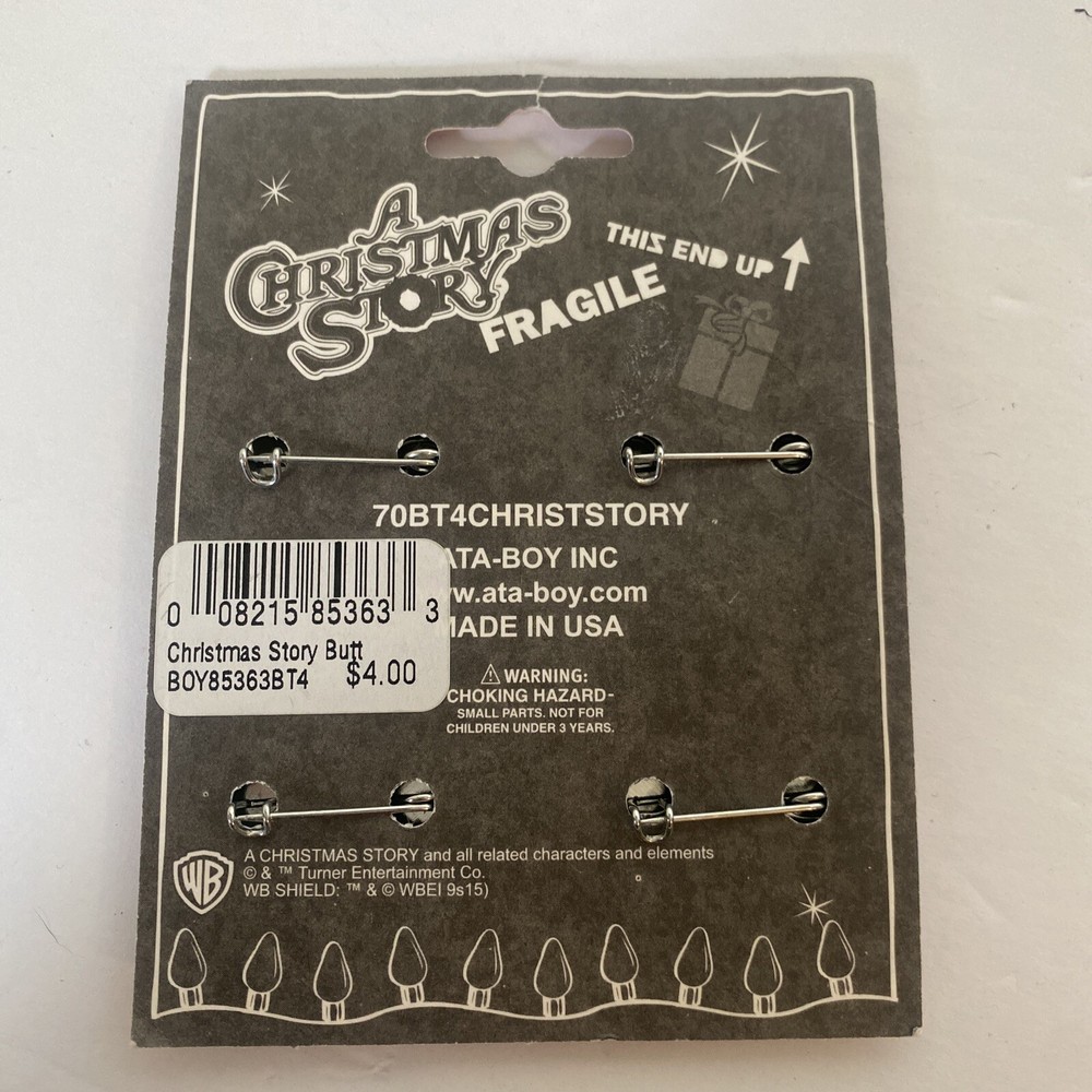 A Christmas Story Buttons Pack 4 Different Buttons